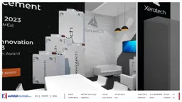 20x20 Peninsula booth design by Exhibit-Rentals